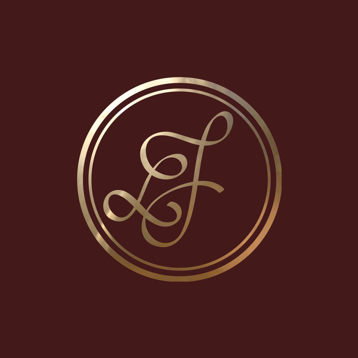 Hochzeitslogo: Logo das Wachssiegel eines Hochzeitspaares